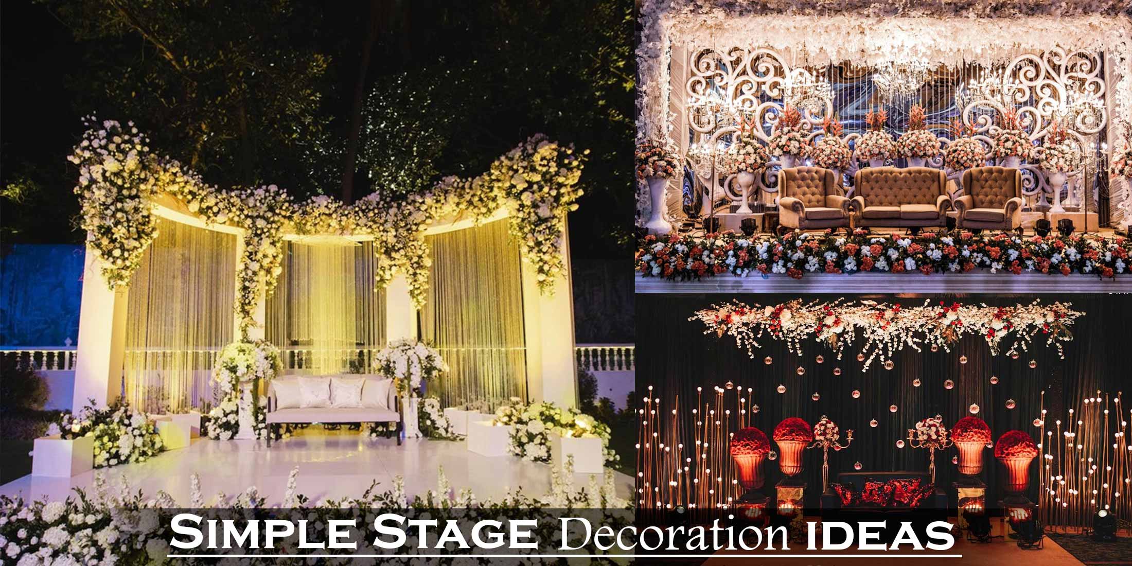 Simple Wedding Stage Decoration Ideas