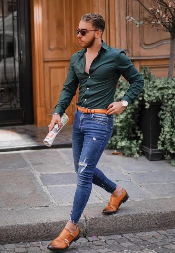 What Color Pants Goes With Olive Green Shirt Black Trousers Outfit Idea  Inspiration Lookbook in 2023 | Black pants men, Shirt outfit men, Mens  outfits