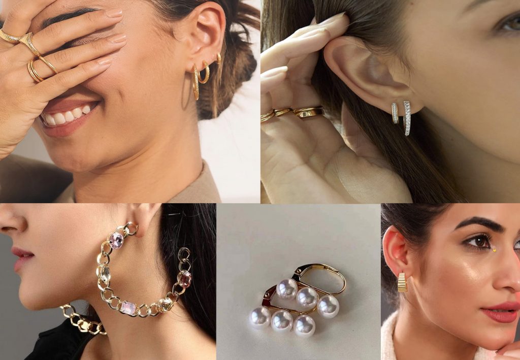 Indian Earrings Buy Latest Earring Designs Online for Women  Girls