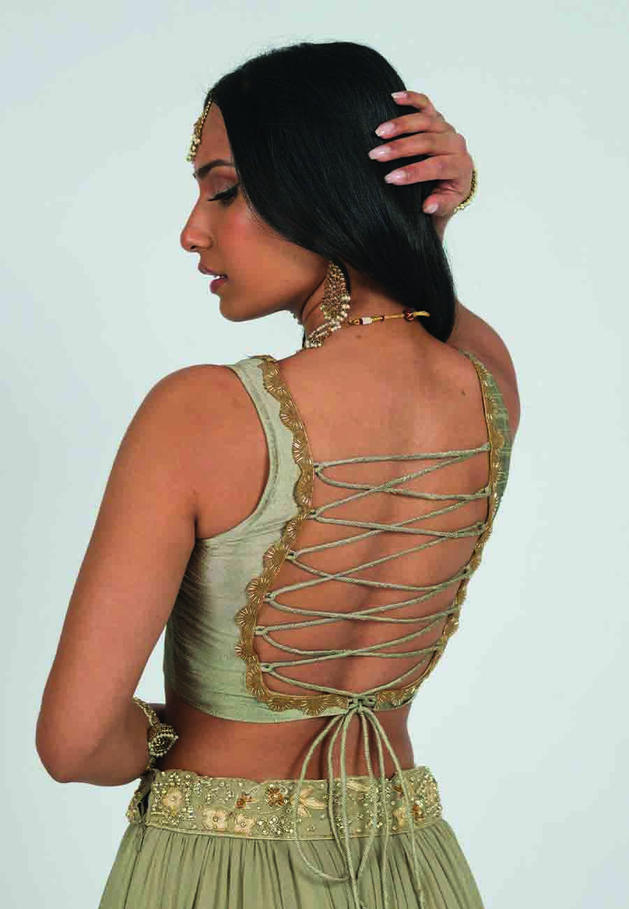 Backless Blouse for Girls