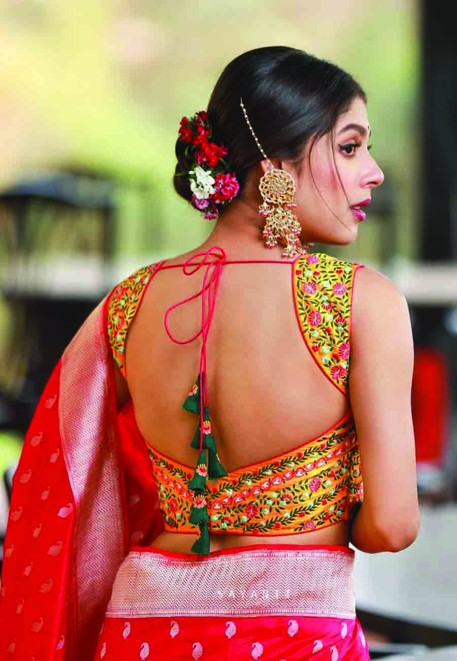 Backless Saree Blouse