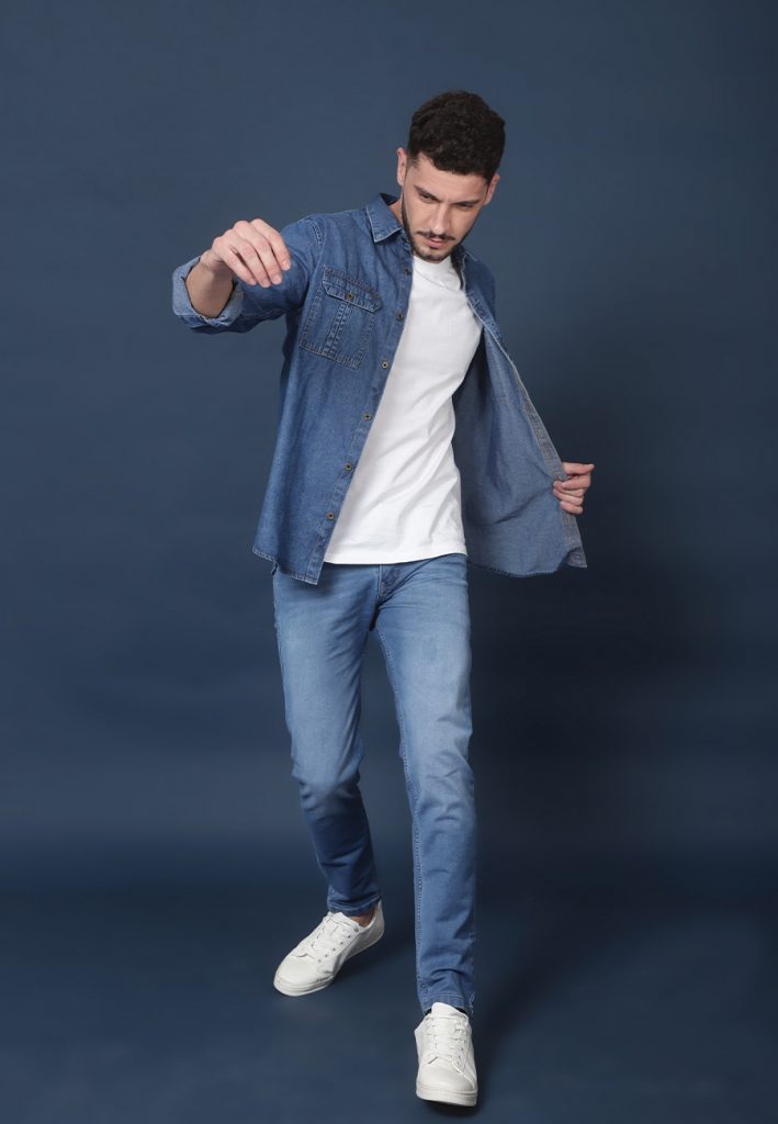 How to Wear a Denim Shirt for Men Outfit Ideas