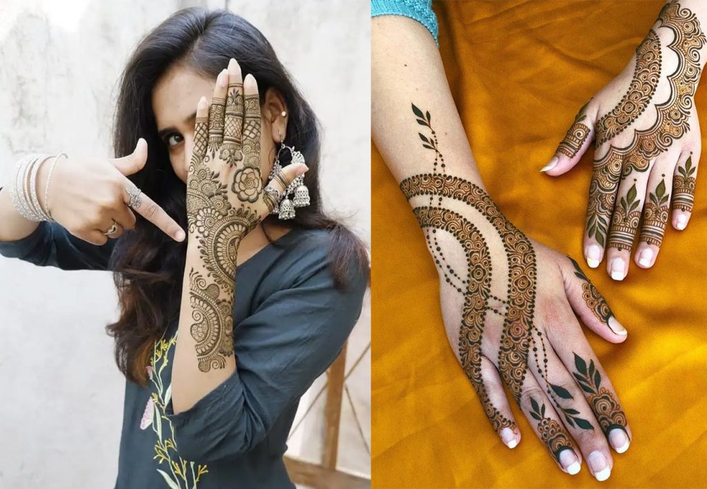 Latest Back Hand Mehndi Design