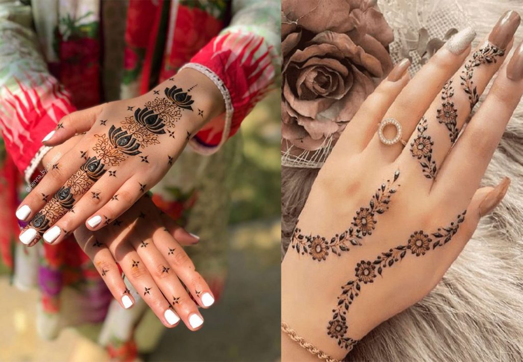 Easy Back Hand Mehndi Design