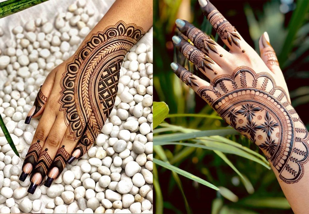 Modern Back Hand Mehndi Design