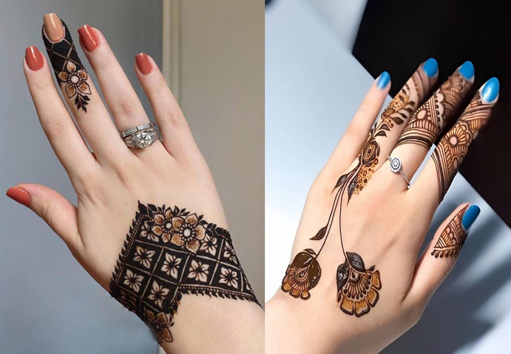 Stylish Back Hand Mehndi Designs