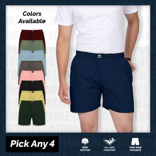 Plain Mens Boxers Combo-Pick Any 4